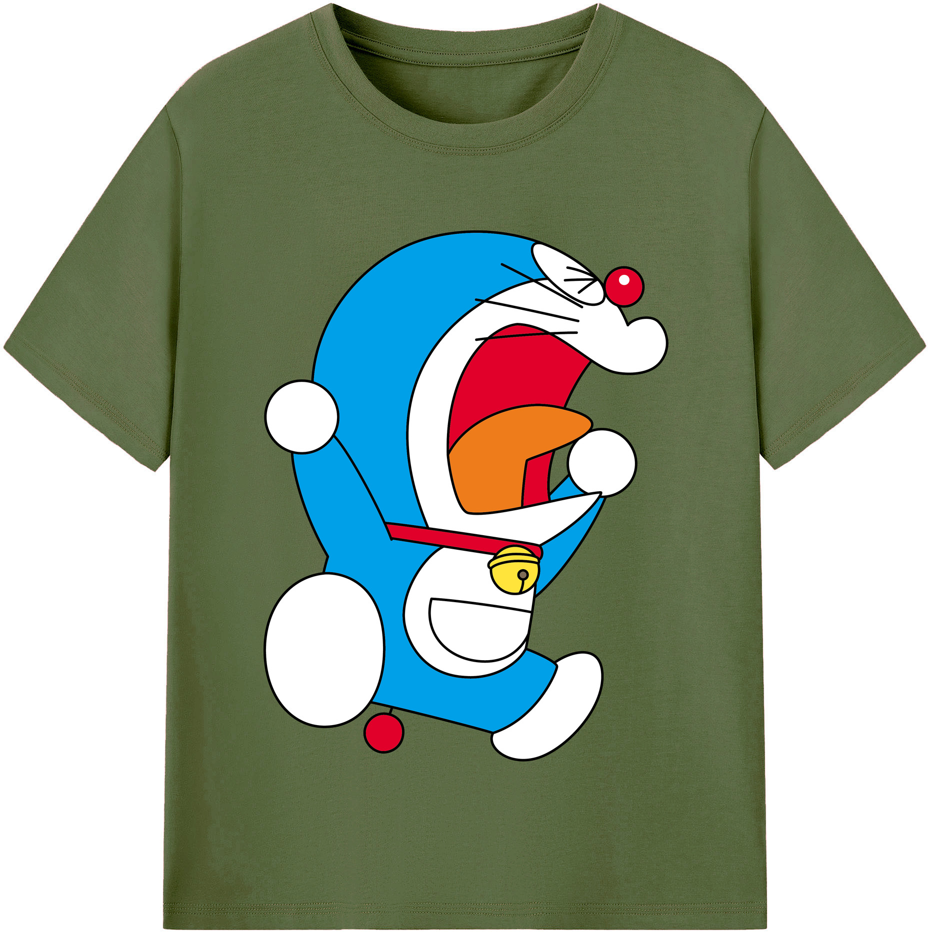 （画像用） ドラえもん Doraemon 綿100％半袖Tシャツ（フロントプリント）